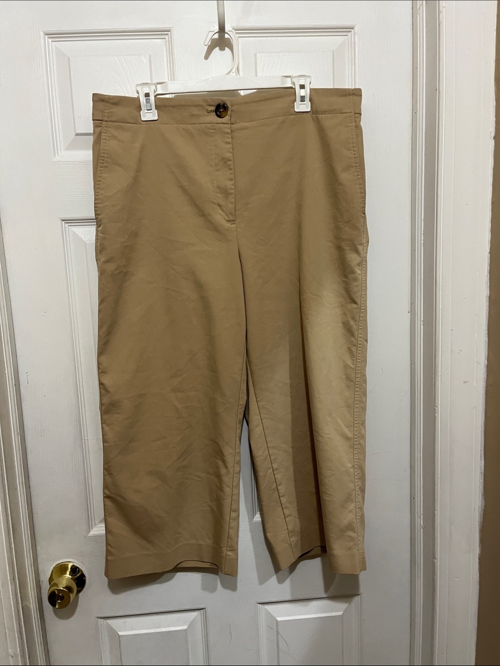 Ann Taylor Tan Bermuda Shorts - Classic Khaki Hue